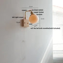GobekUsa Ceramic LED Wall Light Fixture Reading Coffee Nordic Modern Rotatable Bedside Lamp