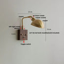 GobekUsa Ceramic LED Wall Light Fixture Reading Coffee Nordic Modern Rotatable Bedside Lamp