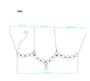 GobekUsa Brass Artistic Necklace Chandelier Lighting for Living Room