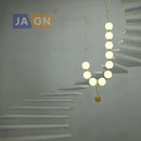 GobekUsa Brass Artistic Necklace Chandelier Lighting for Living Room