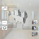GobekUsa Brass Bidet Faucet Set for Wall Mounted Toilet - Dual Purpose Bathroom Sprayer