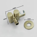 GobekUsa Brass Bidet Faucet Set for Wall Mounted Toilet - Dual Purpose Bathroom Sprayer