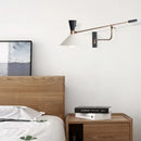 GobekUsa Adjustable Metal Bedroom Sconce Light E27 Surface Mount Wall Decor