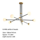 GobekUsa Geometric Glass Ball Chandelier: Post-modern LED Pendant Lights for Stylish Decor