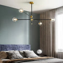 GobekUsa Geometric Glass Ball Chandelier: Post-modern LED Pendant Lights for Stylish Decor