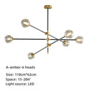 GobekUsa Geometric Glass Ball Chandelier: Post-modern LED Pendant Lights for Stylish Decor