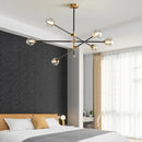 GobekUsa Geometric Glass Ball Chandelier: Post-modern LED Pendant Lights for Stylish Decor