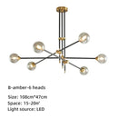 GobekUsa Geometric Glass Ball Chandelier: Post-modern LED Pendant Lights for Stylish Decor