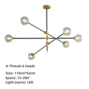 GobekUsa Geometric Glass Ball Chandelier: Post-modern LED Pendant Lights for Stylish Decor