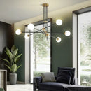 GobekUsa Geometric Glass Ball Chandelier: Post-modern LED Pendant Lights for Stylish Decor