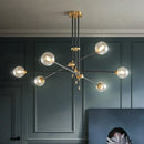GobekUsa Geometric Glass Ball Chandelier: Post-modern LED Pendant Lights for Stylish Decor