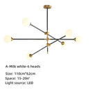 GobekUsa Geometric Glass Ball Chandelier: Post-modern LED Pendant Lights for Stylish Decor