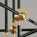 GobekUsa Geometric Glass Ball Chandelier: Post-modern LED Pendant Lights for Stylish Decor
