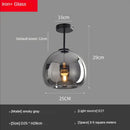 GobekUsa Glass Ball LED Ceiling Light: Modern Nordic Living Room Hallway Kitchen Interior Lamp