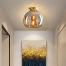 GobekUsa Glass Ball LED Ceiling Light: Modern Nordic Living Room Hallway Kitchen Interior Lamp