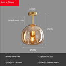 GobekUsa Glass Ball LED Ceiling Light: Modern Nordic Living Room Bedroom Kitchen Interior Decor