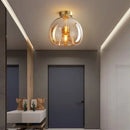 GobekUsa Glass Ball LED Ceiling Light: Modern Nordic Living Room Bedroom Kitchen Interior Decor