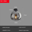 GobekUsa Glass Ball LED Ceiling Light: Modern Nordic Living Room Bedroom Kitchen Interior Decor