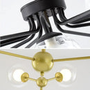 GobekUsa Glass Ball Pendant Chandelier for Living Room Bedroom Dining Room
