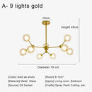 GobekUsa Glass Ball Pendant Chandelier for Living Room Bedroom Dining Room