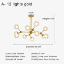 GobekUsa Glass Ball Pendant Chandelier for Living Room Bedroom Dining Room