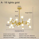 GobekUsa Glass Ball Pendant Chandelier for Living Room Bedroom Dining Room