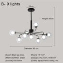 GobekUsa Glass Ball Pendant Chandelier for Living Room Bedroom Dining Room
