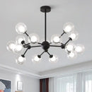 GobekUsa Glass Ball Pendant Chandelier for Living Room Bedroom Dining Room
