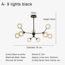 GobekUsa Glass Ball Pendant Chandelier for Living Room Bedroom Dining Room
