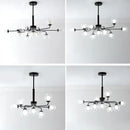 GobekUsa Glass Ball Pendant Chandelier for Living Room Bedroom Dining Room