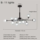 GobekUsa Glass Ball Pendant Chandelier for Living Room Bedroom Dining Room