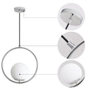 GobekUsa Glass Ball Pendant Lights Modern LED Brass Black Chrome Suspension Luminaire