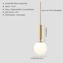 GobekUsa Glass Ball Pendant Light for Dining Room & Bedroom Decor
