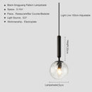 GobekUsa Glass Ball Pendant Light for Dining Room & Bedroom Decor