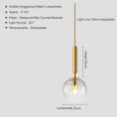 GobekUsa Glass Ball Pendant Light for Dining Room & Bedroom Decor