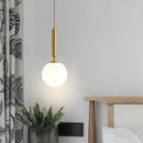 GobekUsa Glass Ball Pendant Light for Dining Room & Bedroom Decor