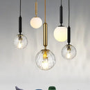 GobekUsa Glass Ball Pendant Light for Dining Room & Bedroom Decor