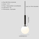GobekUsa Glass Ball Pendant Light for Dining Room & Bedroom Decor