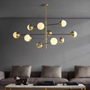 GobekUsa Glass Bubble Chandelier for Kitchen Bar Dining Bedroom Lighting