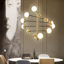 GobekUsa Glass Bubble Chandelier for Kitchen Bar Dining Bedroom Lighting