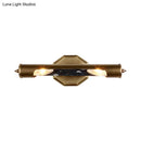 GobekUsa Metallic Shade Bedroom Wall Sconce with 2 Bulbs and Brass Finish, Available in 14"/18" Width