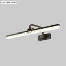 GobekUsa Modern Black/Brass Metal Wall Sconce LED Vanity Light for Dressing Table