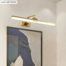 GobekUsa Modern Black/Brass Metal Wall Sconce LED Vanity Light for Dressing Table
