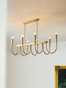 GobekUsa Black Pendant Chandelier: Luxury French Style Candle Hanging Light for Kitchen Island