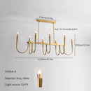 GobekUsa Black Pendant Chandelier: Luxury French Style Candle Hanging Light for Kitchen Island