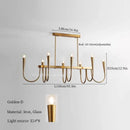 GobekUsa Black Pendant Chandelier: Luxury French Style Candle Hanging Light for Kitchen Island