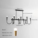 GobekUsa Black Pendant Chandelier: Luxury French Style Candle Hanging Light for Kitchen Island