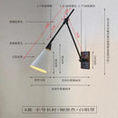 GobekUsa Brass Black Swing Arm Wall Lamp LED E14 for Kitchen Study Bedroom