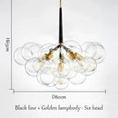 GobekUsa Bubble Chandelier: High Quality LED Lighting for Bedroom and Lounge