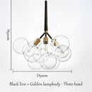 GobekUsa Bubble Chandelier: High Quality LED Lighting for Bedroom and Lounge